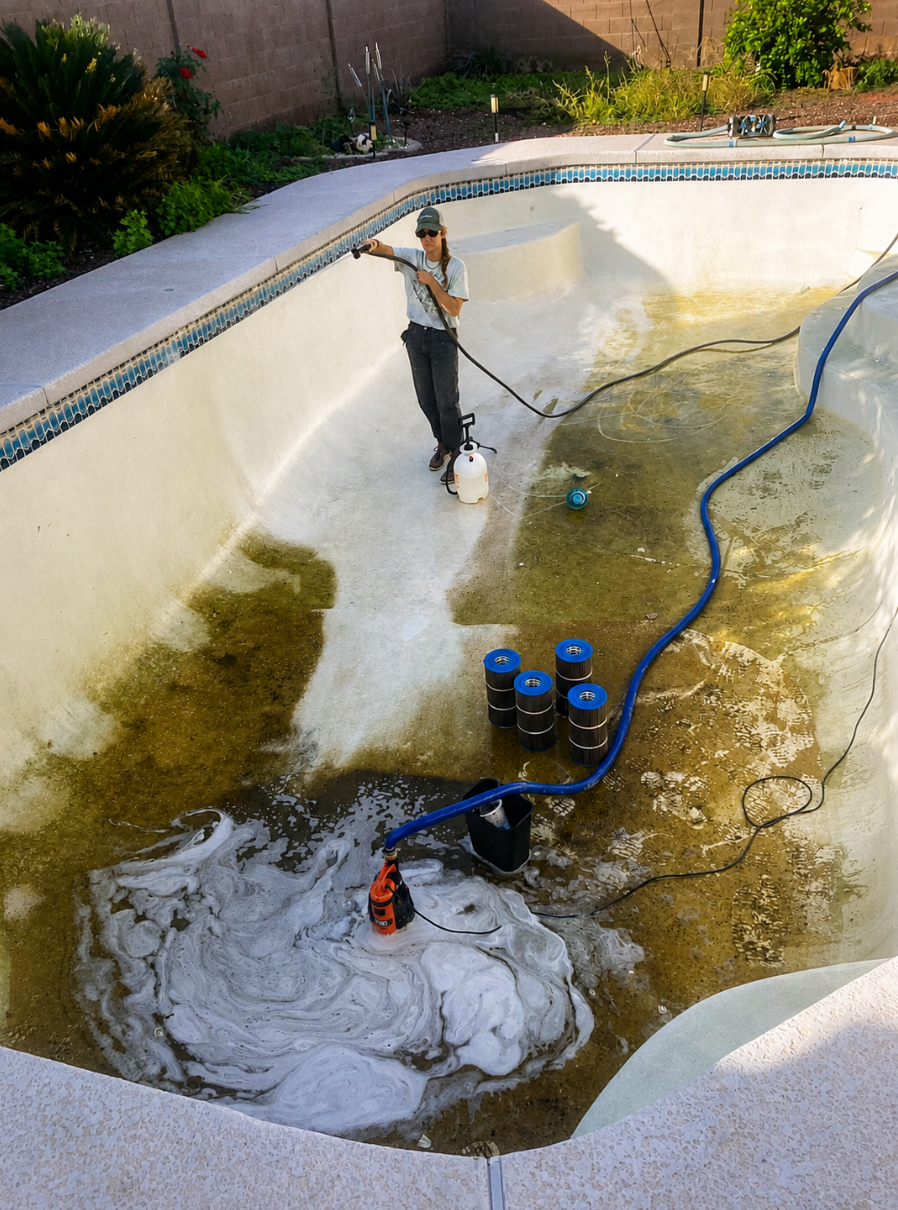 Pool maintenance and equipment care in Pacific Beach, California